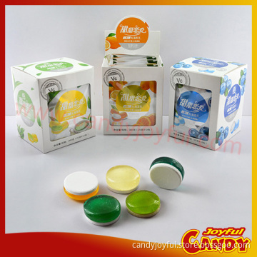 2017 fruity flavor dual layer Sour Sweet Candy